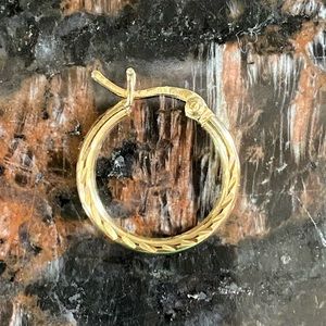 14K GOLD Textured Earrings